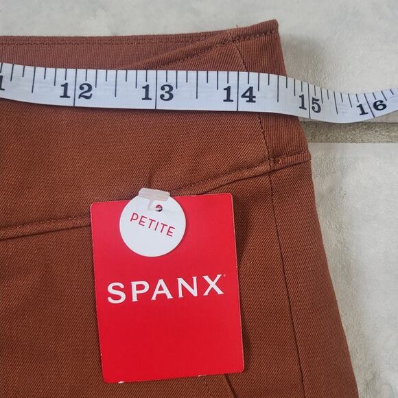 Spanx On the Go Ankle Slim Straight Leg Pants in Bronze Glow - Pet Med - Picture 6 of 8